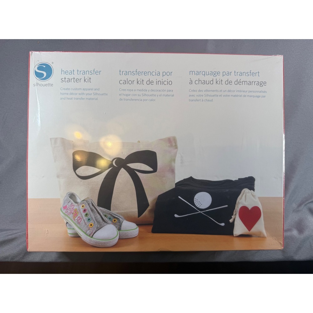 NIB Silhouette Heat Transfer Starter Kit for Custom Apparel and Home Decor New